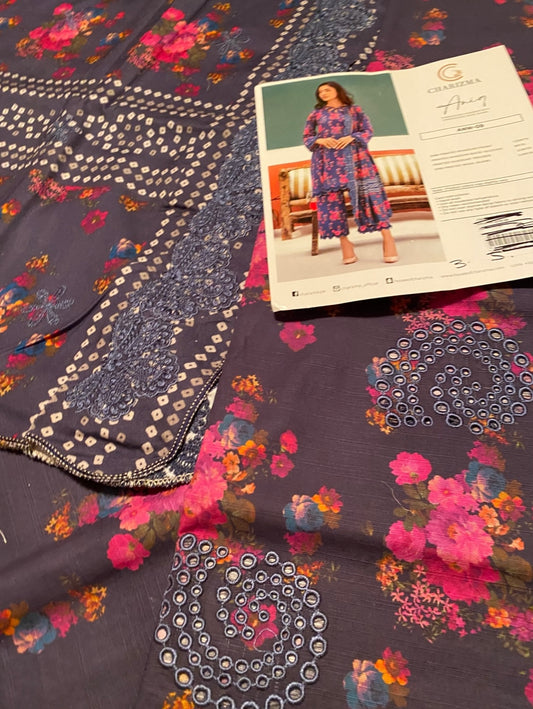 Unstitched collection Charizma Khaddar