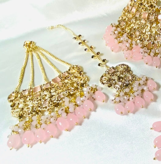 Collar Set Pink & Gold