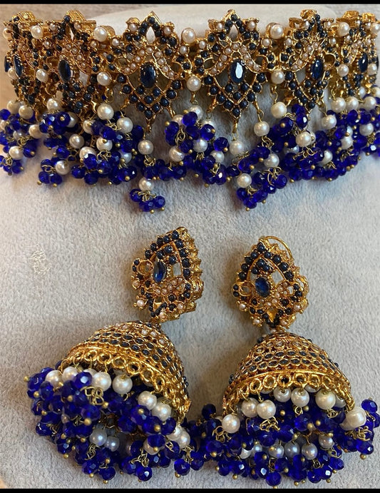 Blue Choker Set