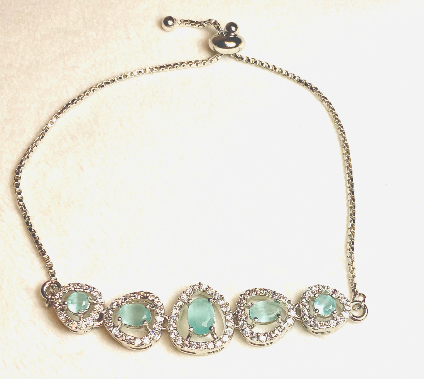 AD Slider Bracelet - Pear Mint