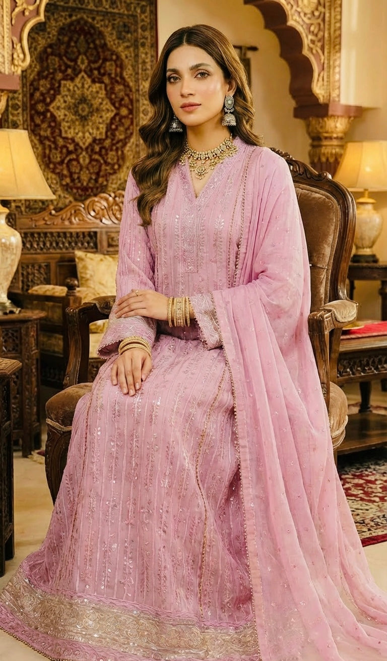 A Line long Length Outfit Lilac