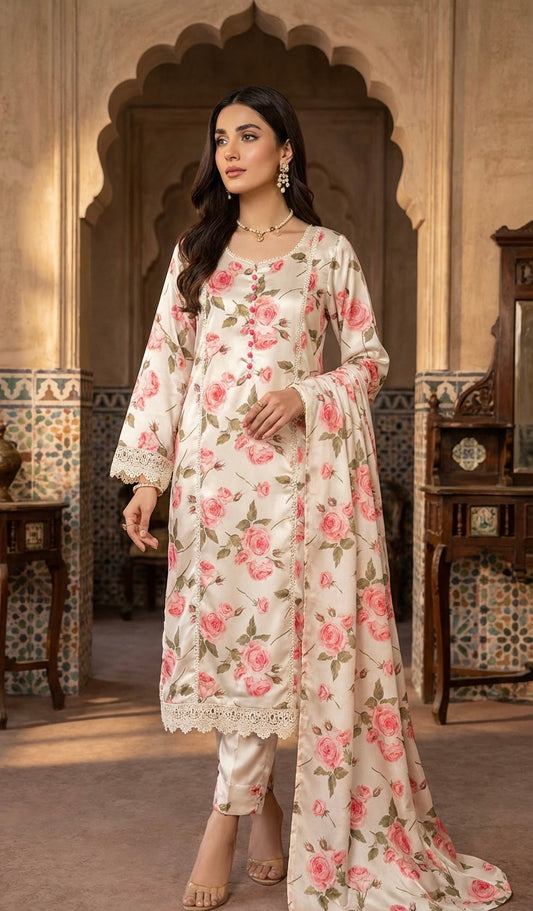Silk Suit Rose Pink