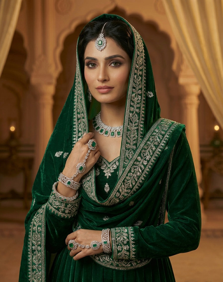 Green & Silver 3 Piece Set