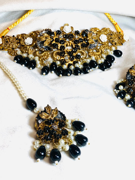 3 Piece Crush Set Black