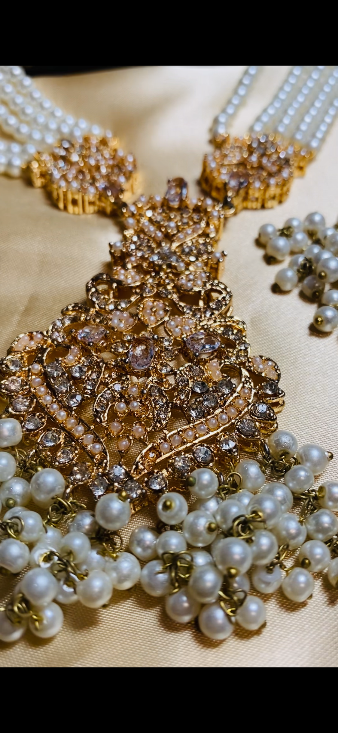 Pearl Double Necklace 5 Piece Set