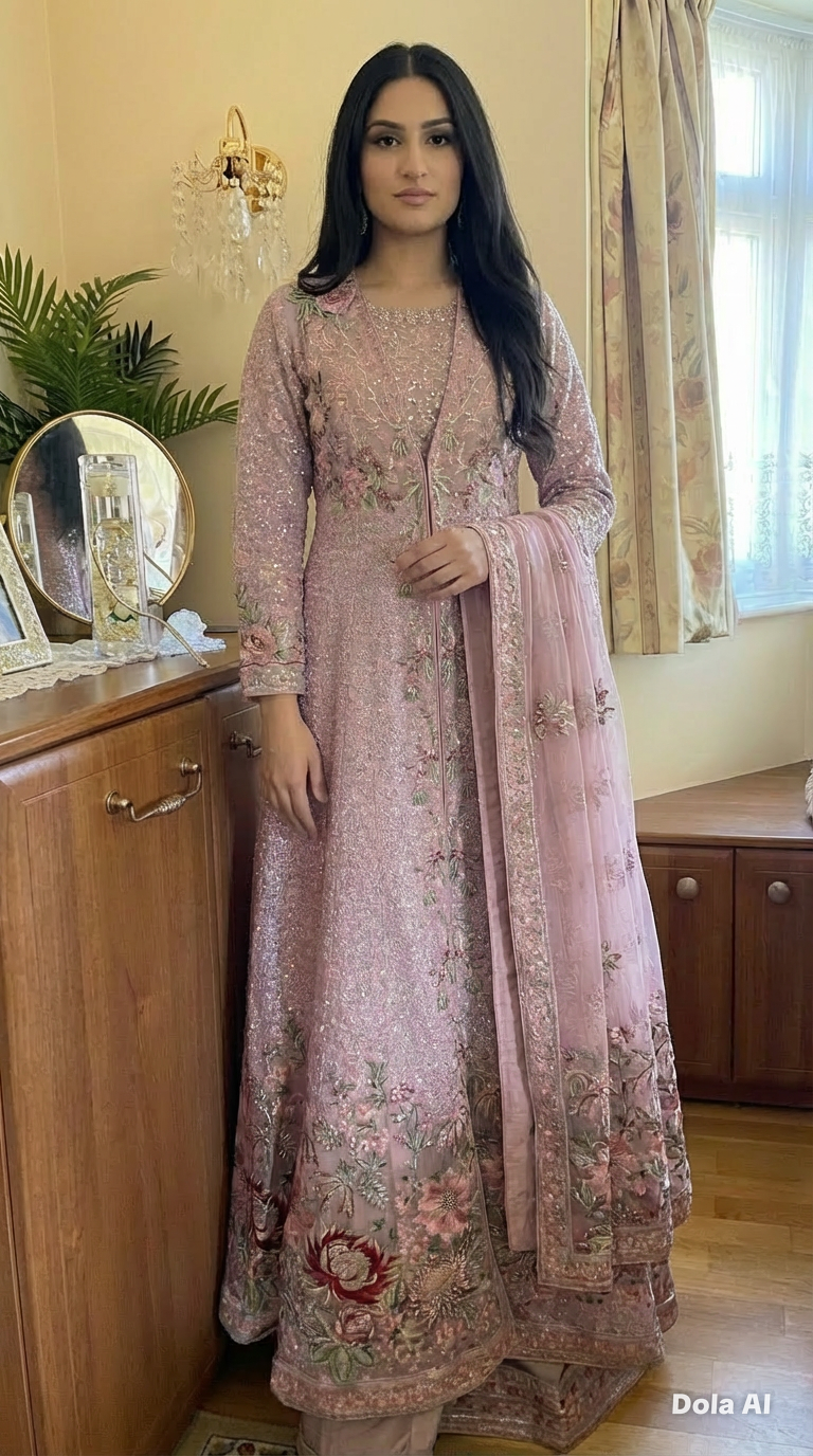 Flair Flower Gown Mauve