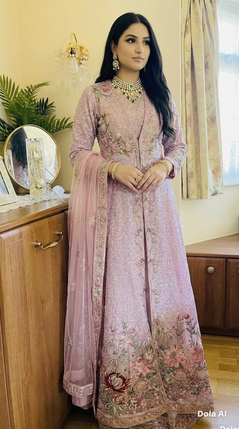 Flair Flower Gown Mauve