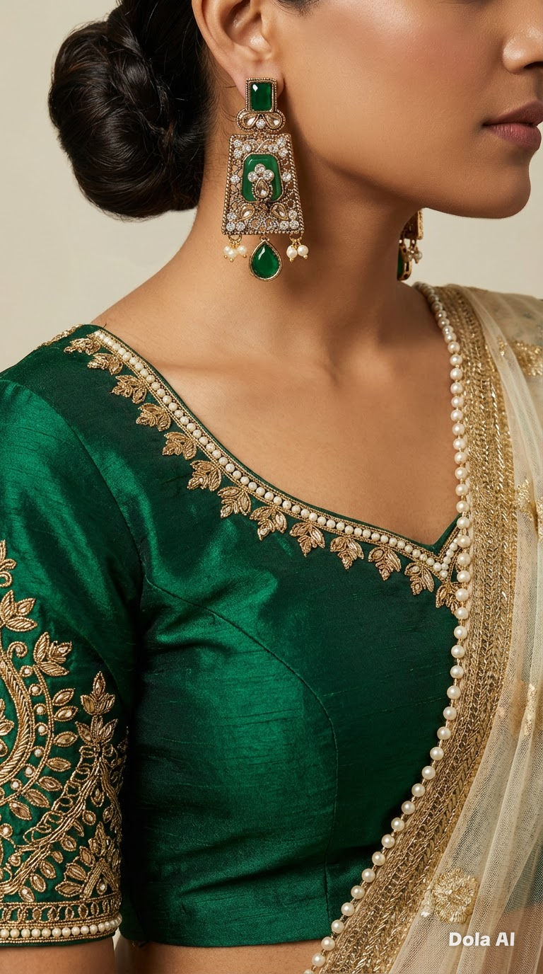 Ayesha Earrings in Gold Finish