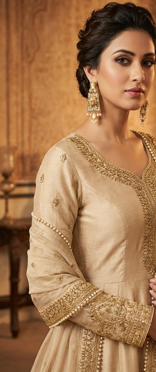 Ayesha Earrings in Gold Finish