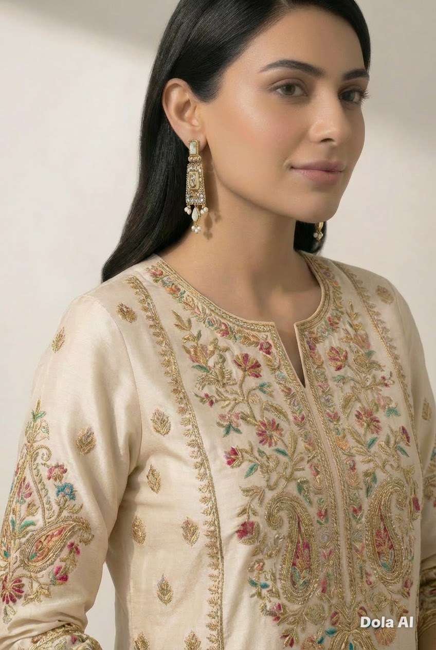 Ayesha Earrings in Gold Finish