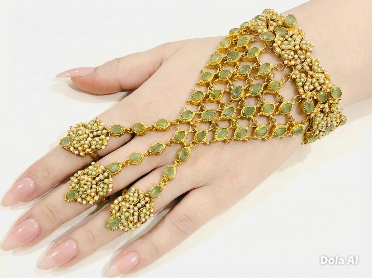 Mint Hand Jewellery 3 Finger