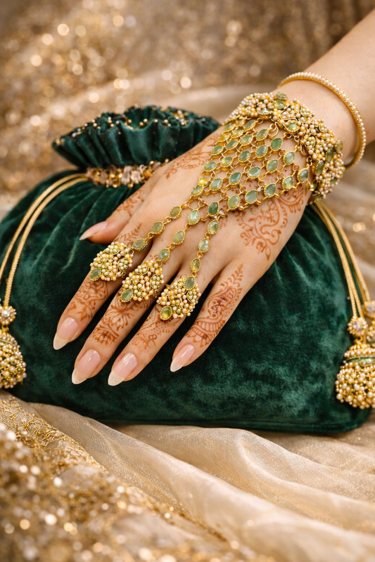 Mint Hand Jewellery 3 Finger