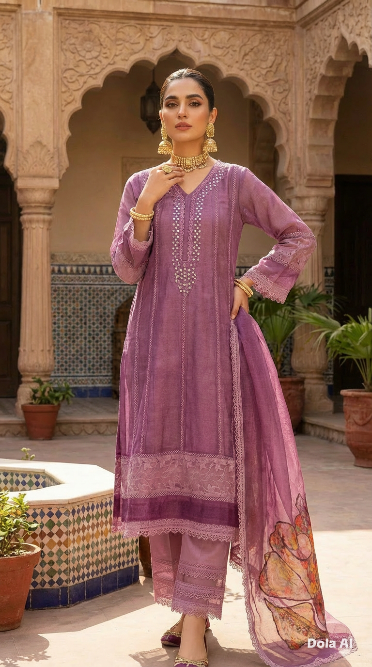 A line Suit Soft Net Mirror Neckline