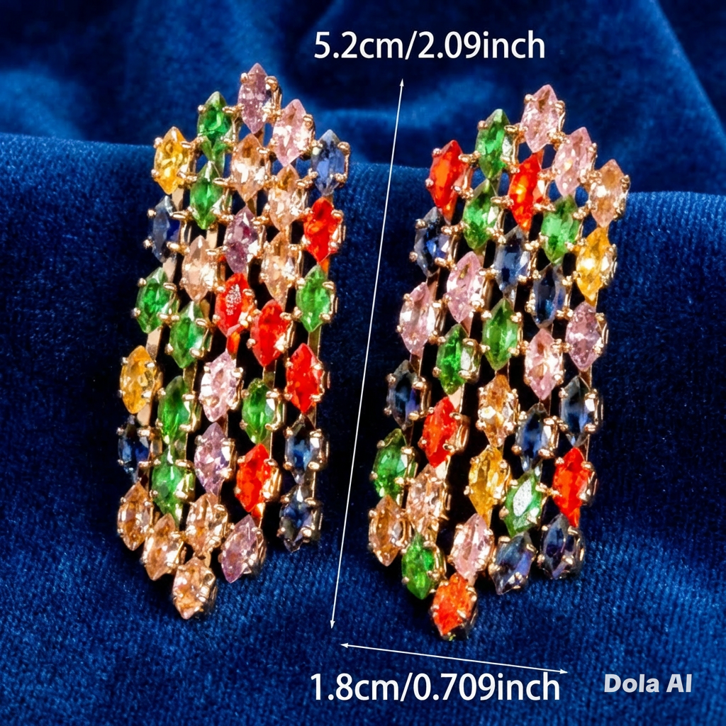 Multi Zircon Earrings