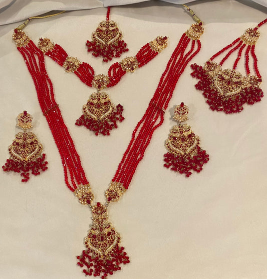 Double Necklace & Mala Set 5 Piece Bridal